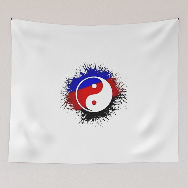 Item preview, Paint Splatter Polyamory Pride Flag Yin and Yang Symbol designed and sold by LiveLoudGraphic.