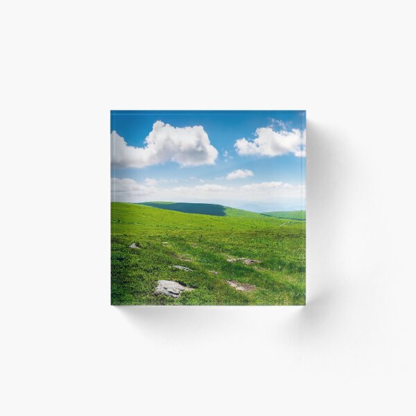 beautiful panoramic mountainous landscape Acrylic Block