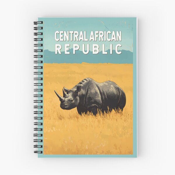Item preview, Central African Republic Illustration Travel Art Vintage designed and sold by KrisSidDesigns.