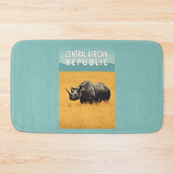 Item preview, Central African Republic Illustration Travel Art Vintage designed and sold by KrisSidDesigns.