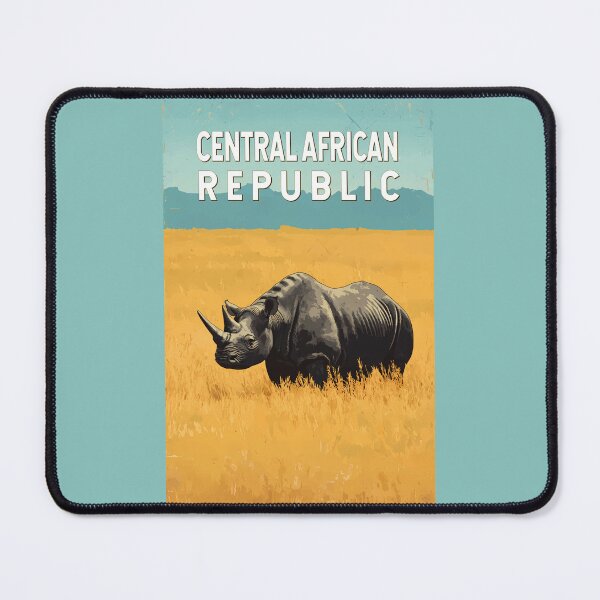 Item preview, Central African Republic Illustration Travel Art Vintage designed and sold by KrisSidDesigns.