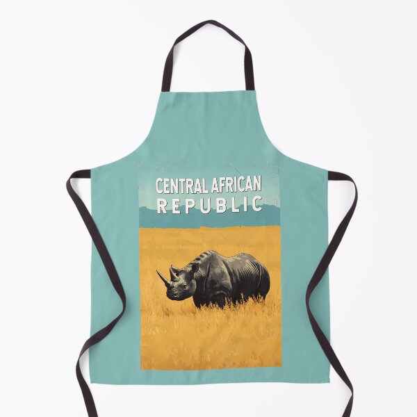 Item preview, Central African Republic Illustration Travel Art Vintage designed and sold by KrisSidDesigns.