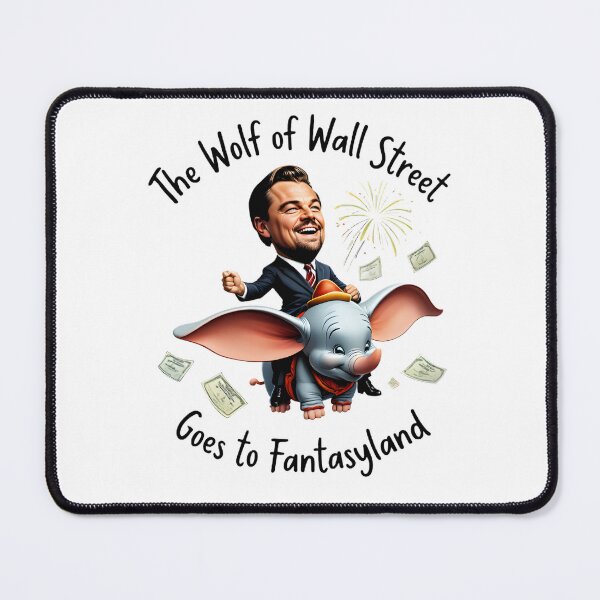Item preview, The Wolf of Wall Street Meets Fantasyland: Playful Cinematic Mashup T-Shirt designed and sold by AnnDesignStudio.