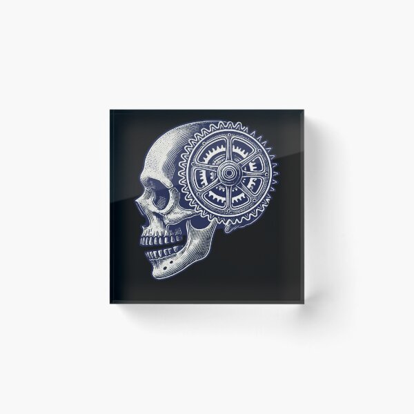 Item preview, Bicycle Skull Gear Cycling Kunstwerk designed and sold by LuminOrb.