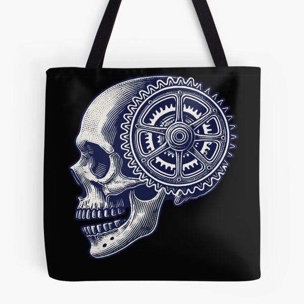Item preview, Bicycle Skull Gear Cycling Kunstwerk designed and sold by LuminOrb.