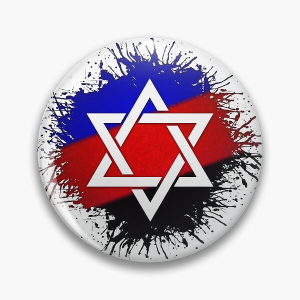 Item preview, Paint Splatter Polyamory Pride Flag Star of David Symbol designed and sold by LiveLoudGraphic.