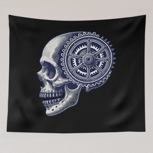 Item preview, Bicycle Skull Gear Cycling Kunstwerk designed and sold by LuminOrb.