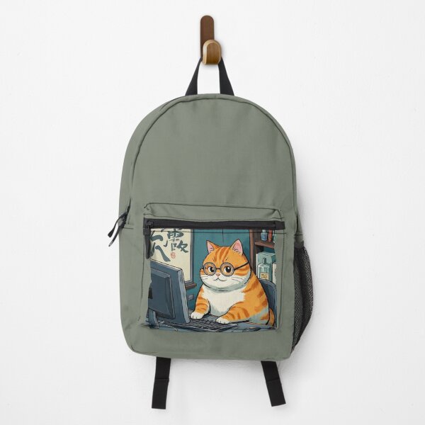 Item preview, nerdy kitty designed and sold by artsmeow.