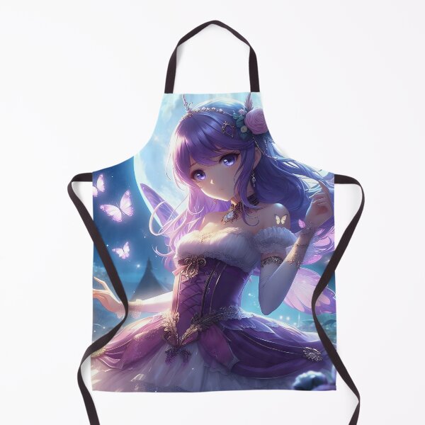 Item preview, Anime Girl Violet Moon Fairy Princess designed and sold by Lee Hiller Designs.