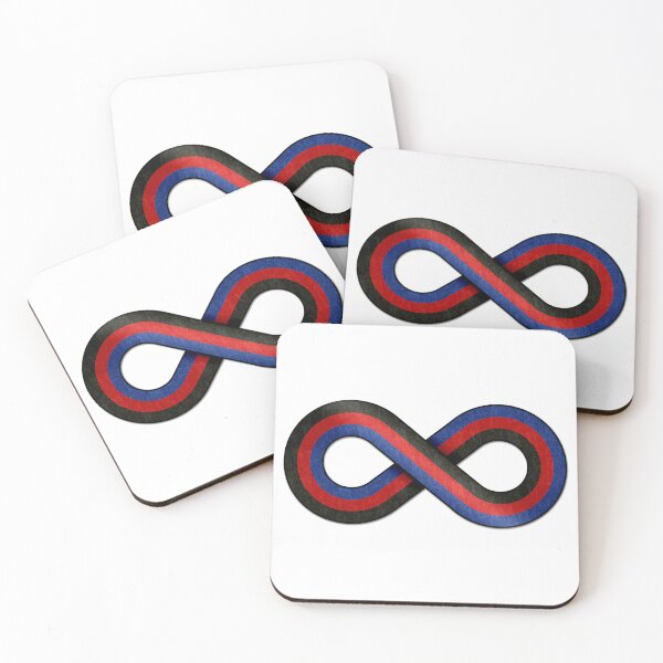 Item preview, Large Infinity Symbol Striped with Polyamorous Pride Flag designed and sold by LiveLoudGraphic.