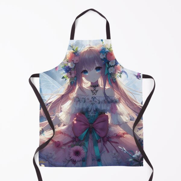 Item preview, Anime Girl Flower Moon Fairy designed and sold by Lee Hiller Designs.