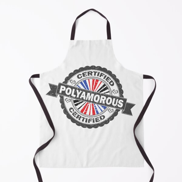 Item preview, Certified Polyamory Pride Seal of Approval with Pride Flag Background designed and sold by LiveLoudGraphic.