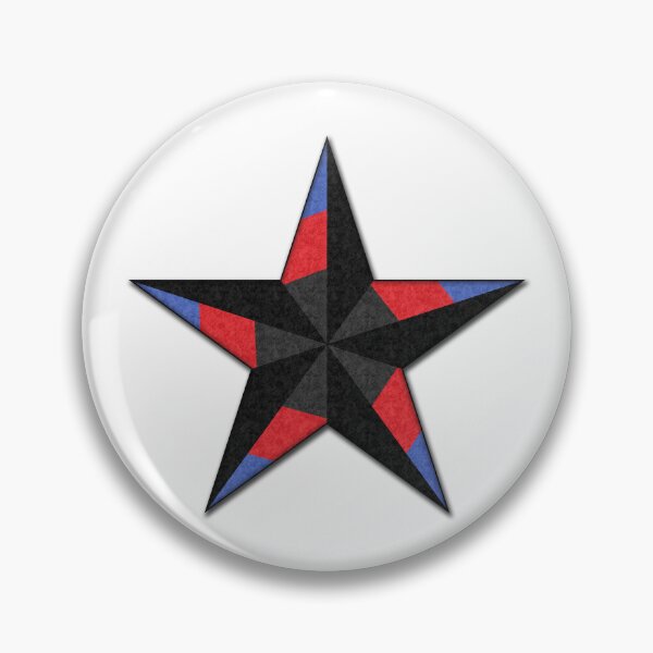 Item preview, Polyamorous Pride Flag Colored Nautical Star designed and sold by LiveLoudGraphic.