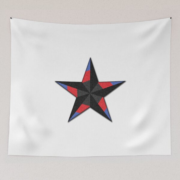 Item preview, Polyamorous Pride Flag Colored Nautical Star designed and sold by LiveLoudGraphic.