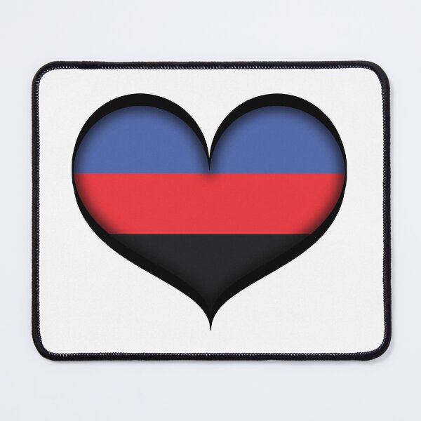 Item preview, Large Vector Heart in Polyamorous Pride Flag Colors designed and sold by LiveLoudGraphic.