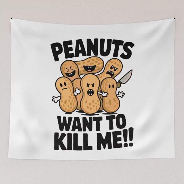 Item preview, Peanuts Want To Kill Me designed and sold by Artyx_Design.
