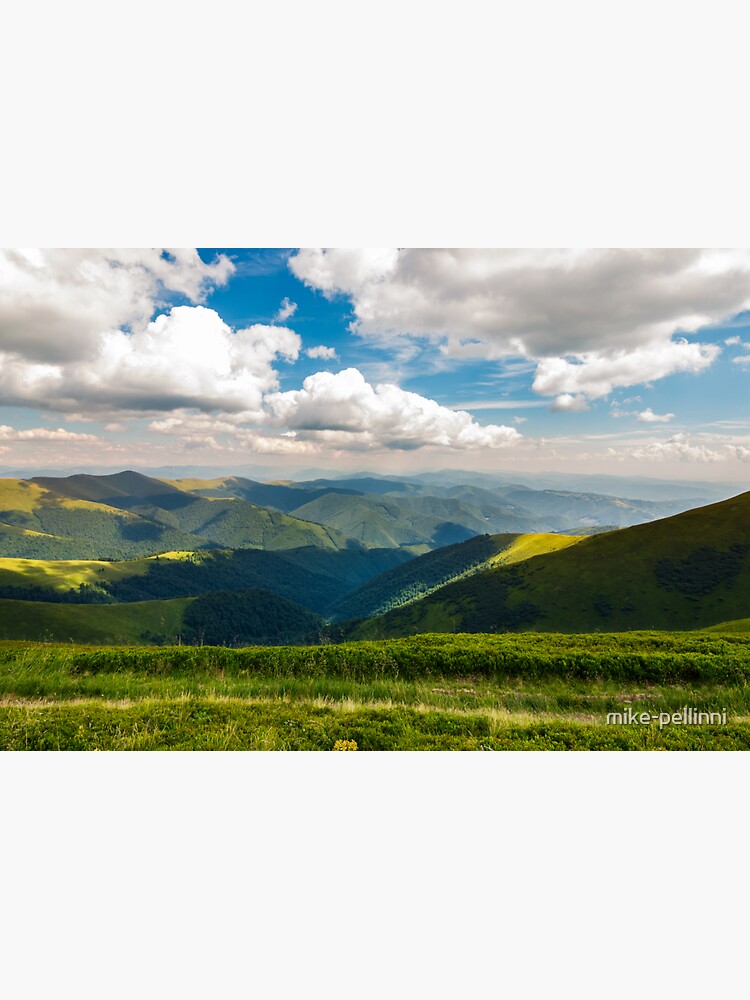 Thumbnail 3 of 3, Sticker, rolling hill of Carpathian mountains designed and sold by mike-pellinni.