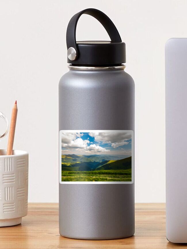 Thumbnail 1 of 3, Sticker, rolling hill of Carpathian mountains designed and sold by mike-pellinni.