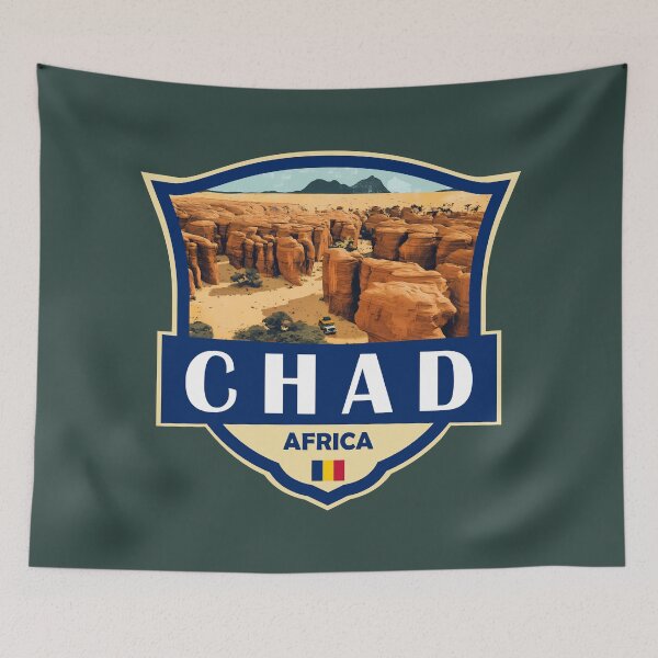 Item preview, Chad Illustration Retro Badge designed and sold by KrisSidDesigns.