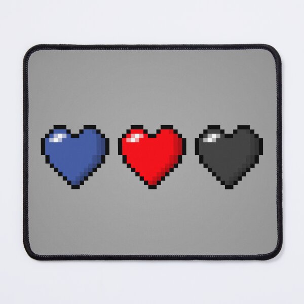 Item preview, Row of Three Polyamory Pride Flag Pixel Hearts designed and sold by LiveLoudGraphic.