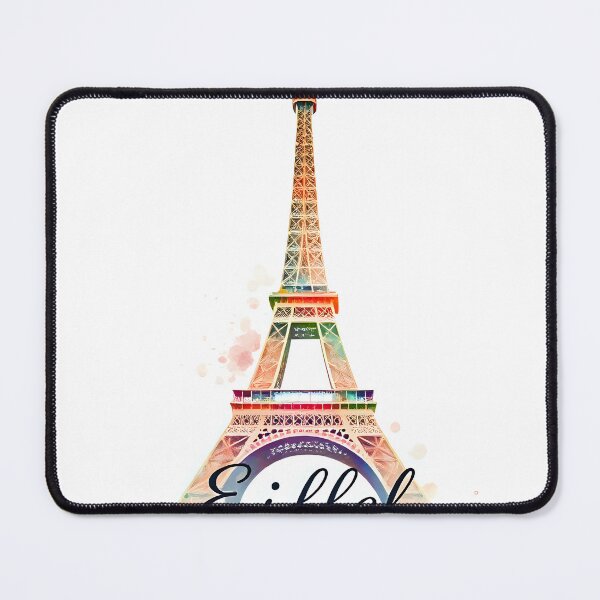 Item preview, Vibrant Eiffel Tower Logo - Square designed and sold by Shirtastically.