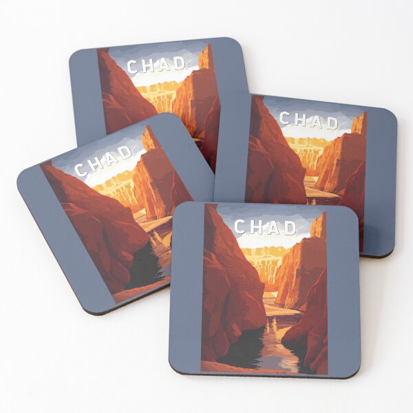 Item preview, Chad Illustration Travel Art Vintage designed and sold by KrisSidDesigns.