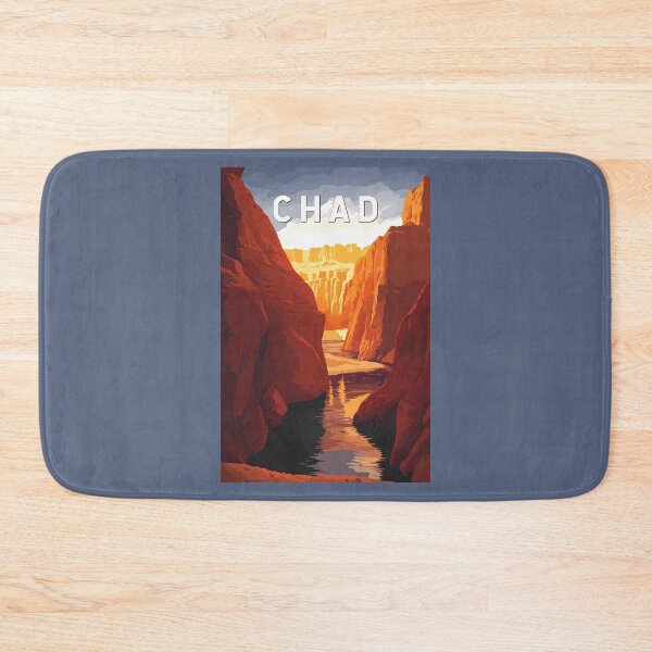 Item preview, Chad Illustration Travel Art Vintage designed and sold by KrisSidDesigns.