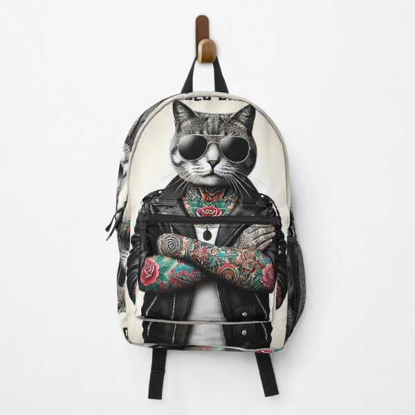 Item preview, Tattoo Biker Cat Vintage designed and sold by MiniindY Pop.