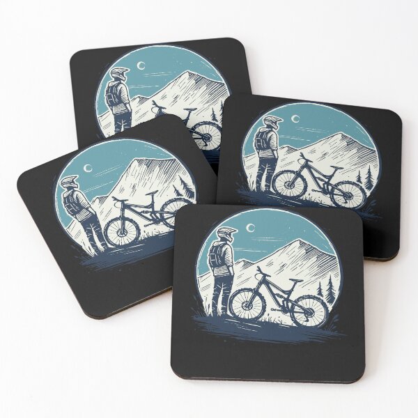 Item preview, Bicycle Adventure Mountains Night Driver designed and sold by LuminOrb.