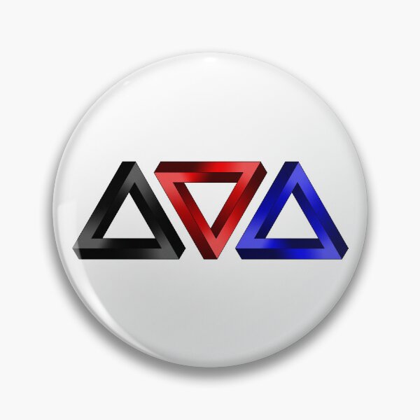 Item preview, Polyamory Pride Flag Colored Twisted Triangles Optical Illusions designed and sold by LiveLoudGraphic.