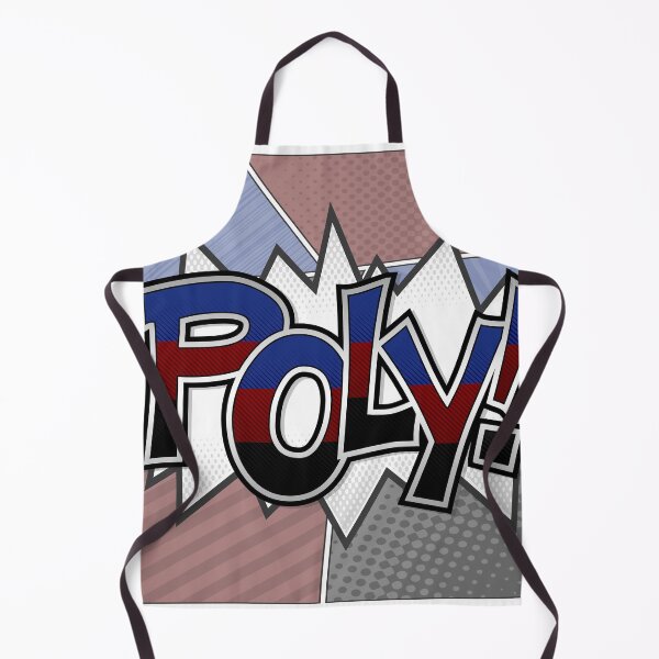 Item preview, Halftone Poly Pride Typography with Flag Background designed and sold by LiveLoudGraphic.