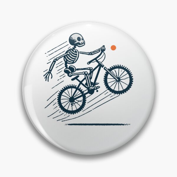 Item preview, Retro Bicycle Skeleton Mountain Bike Adventure designed and sold by LuminOrb.