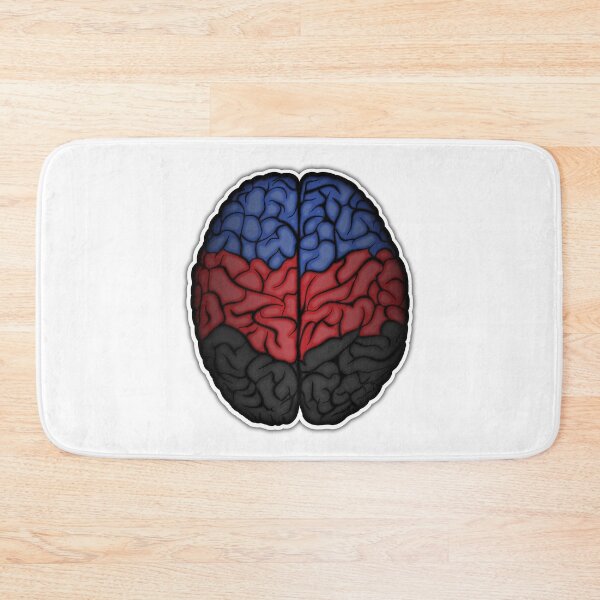 Item preview, Large Polyamory Pride Flag Colored Brain Vector designed and sold by LiveLoudGraphic.
