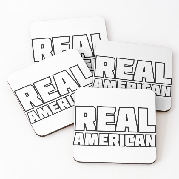 Item preview, Real American - White Letters designed and sold by RealAmericanCO.