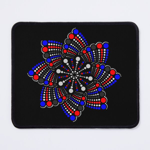 Item preview, Geometric Mandala Dot Art Polyamory Pride Pattern designed and sold by LiveLoudGraphic.