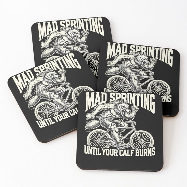 Item preview, Bicycle Mad Sprinting To The Sore Muscles designed and sold by LuminOrb.