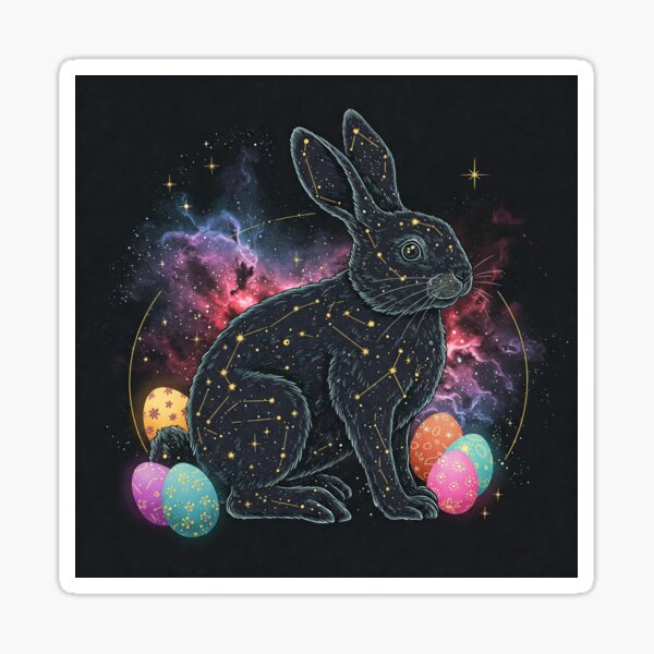 Item preview, Cosmic Easter Bunny Dreams designed and sold by awalkoutsidetheuniverse.