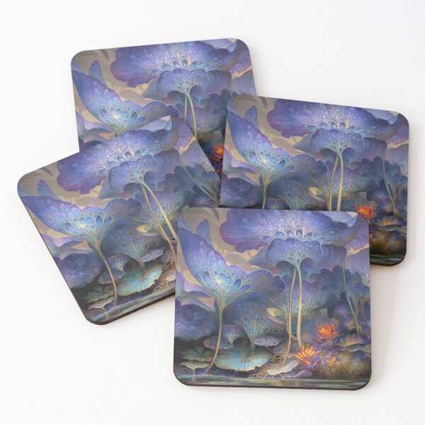 Item preview, Sapphire Lumina: The Whispering Bloom on Reflecting Waters designed and sold by bloorose.