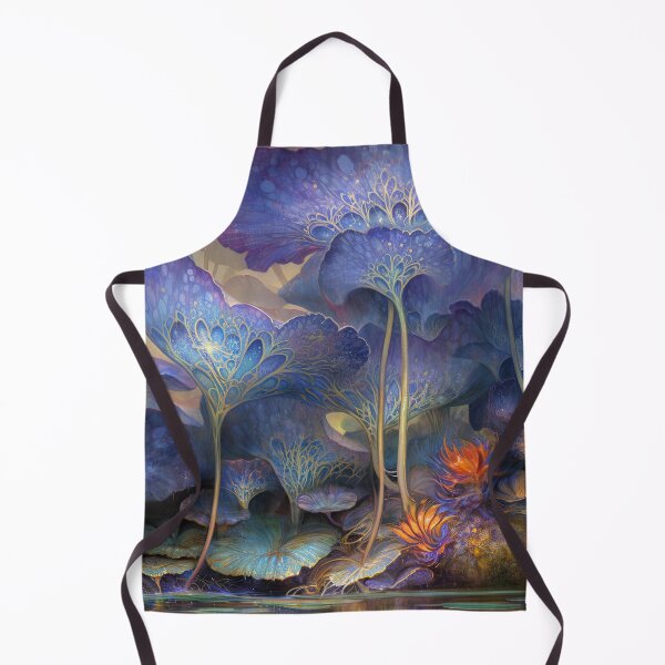 Item preview, Sapphire Lumina: The Whispering Bloom on Reflecting Waters designed and sold by bloorose.