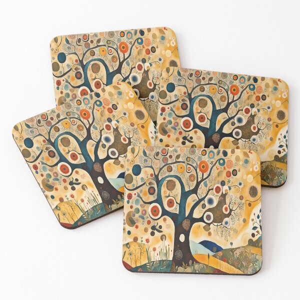 Item preview, Baobab and Flowers in Earth Tones designed and sold by artedamensagem.