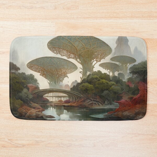 Item preview, Arboreal Echoes: The Whispering Bridge Beneath Canopy Dreams designed and sold by bloorose.