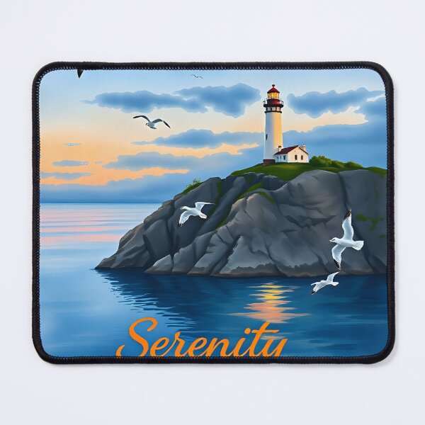 Item preview, Serene Cliffside Lighthouse designed and sold by Shirtastically.