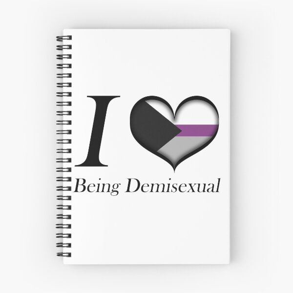Item preview, I Heart Being Demisexual Design Pride Flag Colored Heart designed and sold by LiveLoudGraphic.