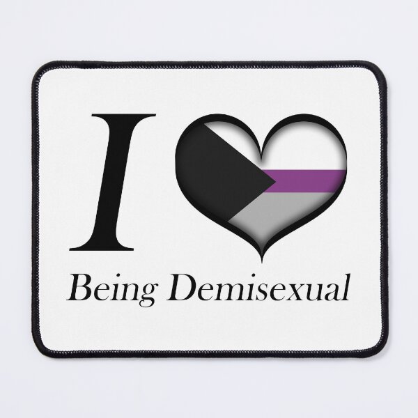 Item preview, I Heart Being Demisexual Design Pride Flag Colored Heart designed and sold by LiveLoudGraphic.