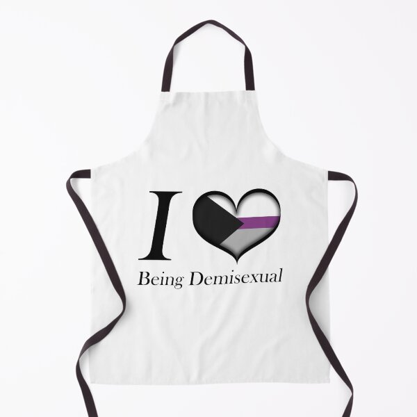 Item preview, I Heart Being Demisexual Design Pride Flag Colored Heart designed and sold by LiveLoudGraphic.
