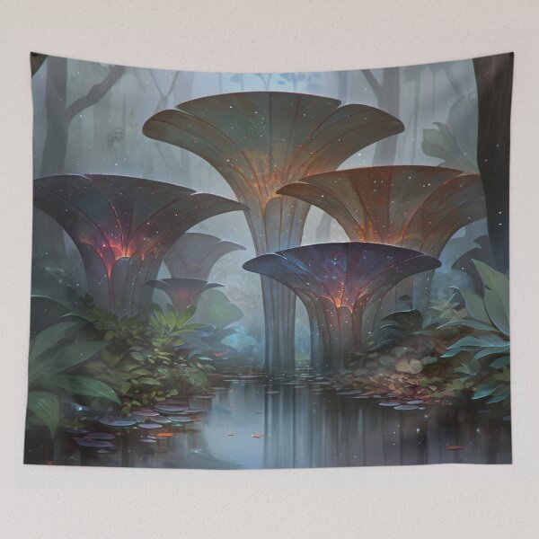 Item preview, Umbra Flora: The Whispering Bloom in the Gloaming Mire designed and sold by bloorose.