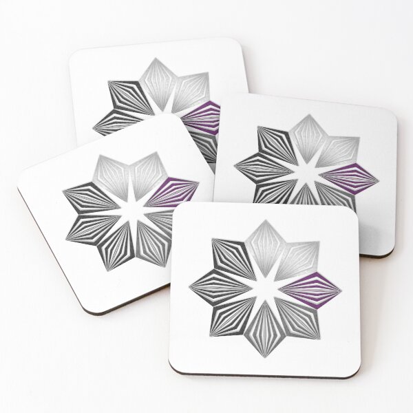 Item preview, Demisexual Pride Flag Colored Geometric Starburst designed and sold by LiveLoudGraphic.