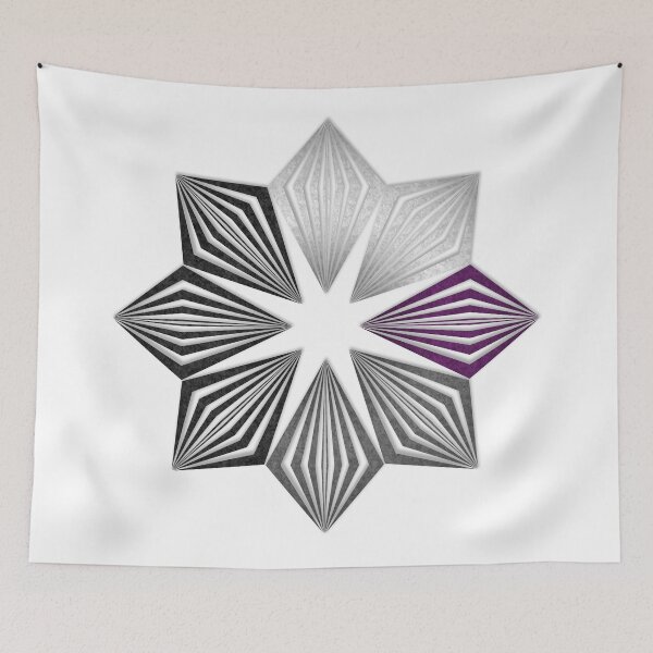 Item preview, Demisexual Pride Flag Colored Geometric Starburst designed and sold by LiveLoudGraphic.
