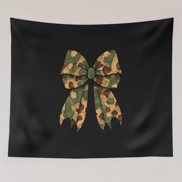 Item preview, Camouflage Bow Design - Rustic Military-Inspired Artwork designed and sold by likeforcode.