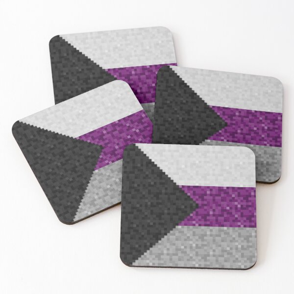 Item preview, Demisexual Pride Pixel Flag Repeating Background designed and sold by LiveLoudGraphic.